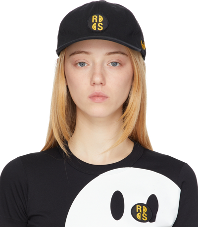 Raf Simons Black Smiley Edition Cotton Cap