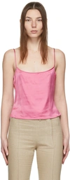 JACQUEMUS PINK LE SPLASH 'LE HAUT TANGELO' CAMISOLE