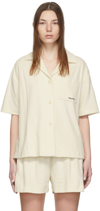 Halfboy Off-white Terry Shirt In 06 Cream