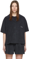 Halfboy Navy Terry Shirt In 02 Navy