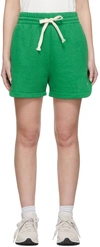 Halfboy Green Sweat Shorts In 11 Green
