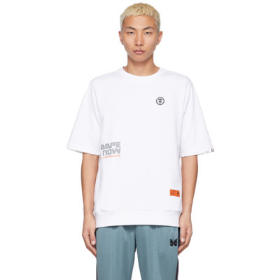 Aape By A Bathing Ape White Pocket T-shirt In Whx White