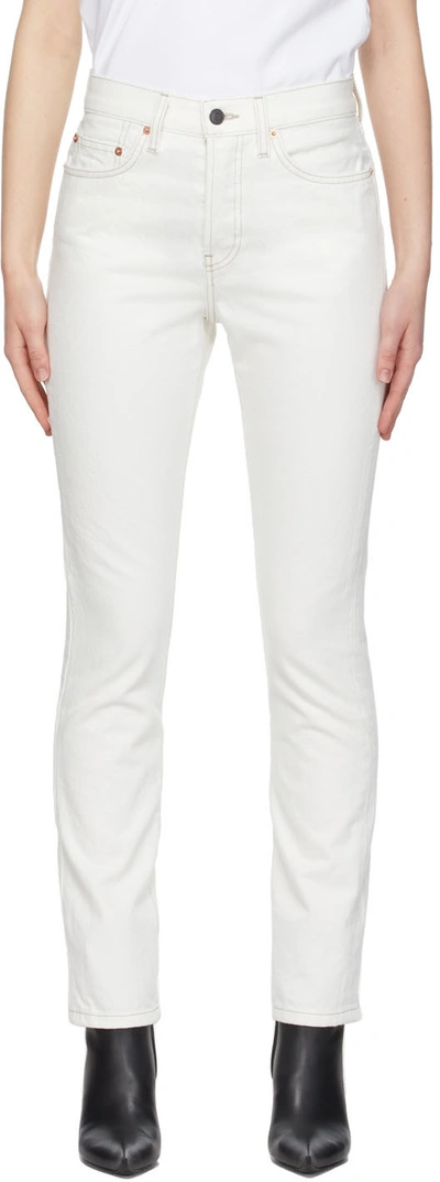 Wardrobe.nyc White Denim Jeans