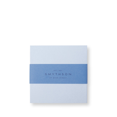 Smythson Memo Block Refill In Bond Street Blue