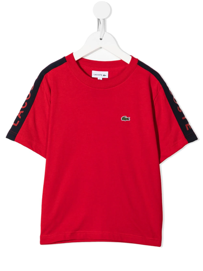 Lacoste Boys Teen Red Logo T-shirt