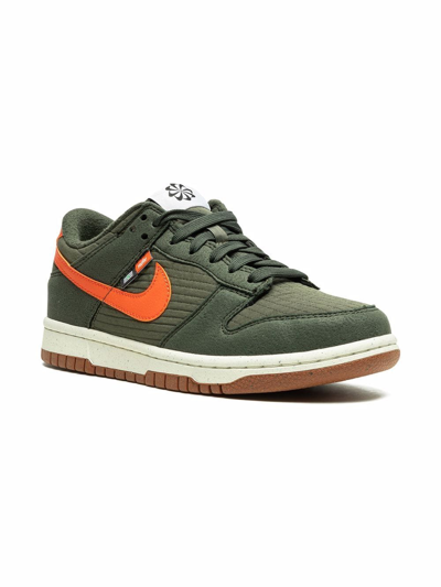 Nike Kids' Dunk Low "toasty Sequoia" Sneakers In Green