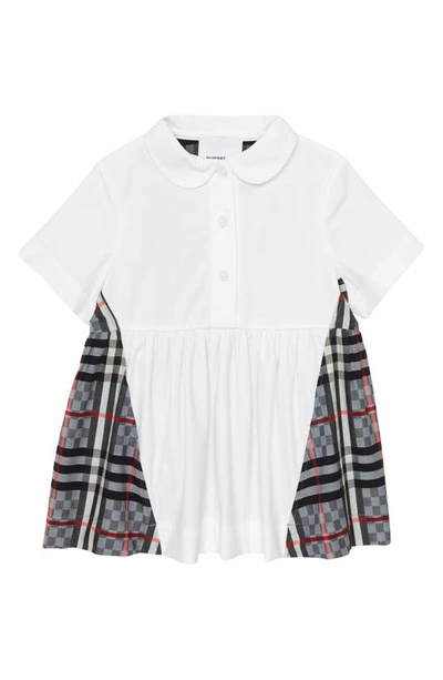 Burberry Kids' Baby's & Little Girl's Mini Mitsie Polo Dress In Белый