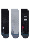 Stance Run Assorted 3-pack Crew Socks In Multi