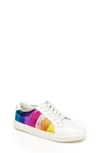 Kurt Geiger Girls' Mini Lane Stripe Low Top Sneakers - Toddler, Little Kid, Big Kid In Multi-coloured