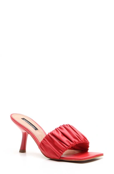 Bcbgmaxazria Dallas Ruched Strap Sandal In Red