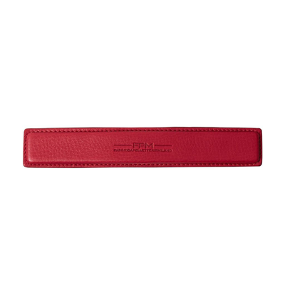 Fpm Leather Accessories-leather Handle In Merlot Red