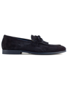 DOUCAL'S MIDNIGHT BLUE SUEDE LOAFERS