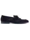 Doucal's Man Loafers Midnight Blue Size 9 Leather In Blu