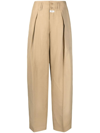 ETRO TAILORED LINEN AND SILK TROUSERS