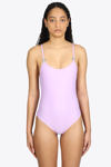 Alyx Susyn Bathing Suit Lilac Lycra Bathing Suit With Buckles - Susyn In Lilla