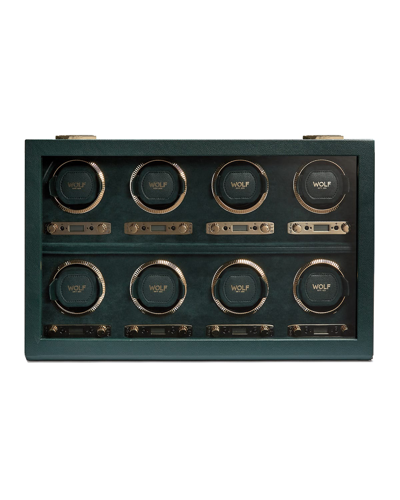 Wolf British Racing 8-piece Watch Winder In Green