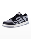 Amiri Skel-top Colour-block Leather Sneakers In White Br