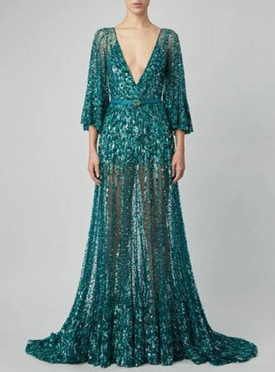 Elie Saab Deep Teal Gown