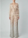 ELIE SAAB SEQUIN AND FEATHER JUMPSUIT