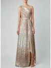 ELIE SAAB SEQUIN ONE SHOULDER GOWN WITH SLIT