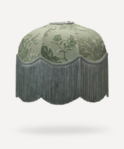 House Of Hackney Velvet Artemis Tilia Lampshade In Eucalyptus