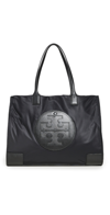 Tory Burch Small Ella Tote Bag In Black