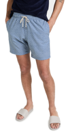 Faherty Scallop Print Board Shorts In Fish Scale Batik