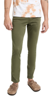 Frame L'homme Slim-fit Stretch Lyocell-blend Trousers In Military Green