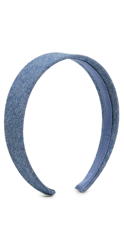 Jennifer Behr Micah Denim Headband In Blue
