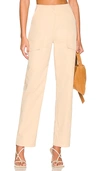 Superdown Kimmy Cargo Pant In Beige
