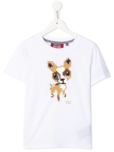 Mostly Heard Rarely Seen 8-bit Kids' Graphic-print Cotton T-shirt In White