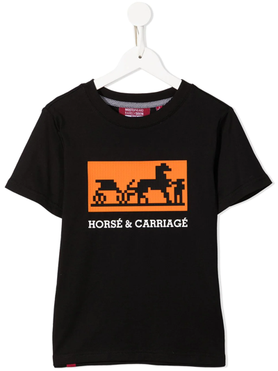 Mostly Heard Rarely Seen 8-bit Kids' Graphic-print Cotton T-shirt In Black