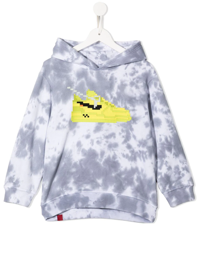 Mostly Heard Rarely Seen 8-bit Kids' Graphic-print Cotton Hoodie In Grey