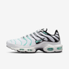 Nike Air Max Plus Men's Shoes In White,black,reflect Silver,hyper Jade