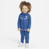Nike Sportswear Tech Fleece Baby Zip Hoodie And Pants Set In Blue