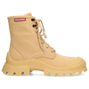 Dsquared2 40mm Tank Canvas Combat Boots In Beige