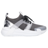 Moncler Low-top Sneakers Lunarove Calfskin In Grau