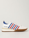 Dsquared2 Legend Sneakers In Leather And Suede In White 1