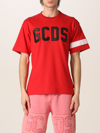 Gcds T-shirt With Logo In Red