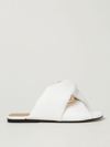 JW ANDERSON JW ANDERSON SANDAL IN SYNTHETIC NAPPA WITH CHAIN,C77344001