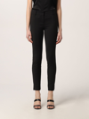 Patrizia Pepe Skinny Cropped Jeans In Black