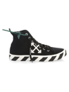 Off-white Vulcanized High-top Sneakers In Black White