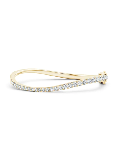 Natori Women's Shangri-la 14k Gold & Half Diamond Bracelet In Yellow Gold