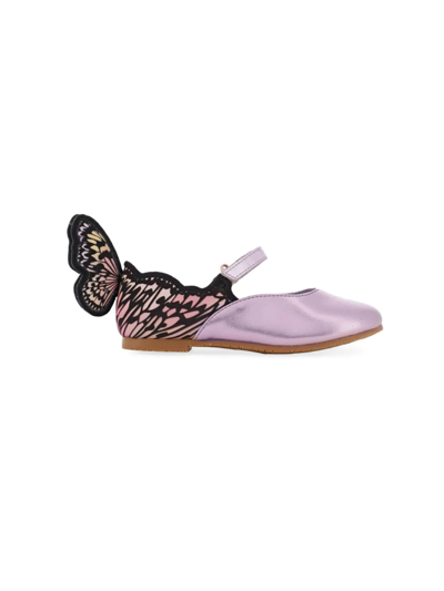 Sophia Webster Baby Girl's Chiara Embroidery Flats In Rose Multi