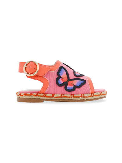 Sophia Webster Girl's Butterfly Espadrille Sandal, Baby/toddler/kid In Pink Multi Fluro
