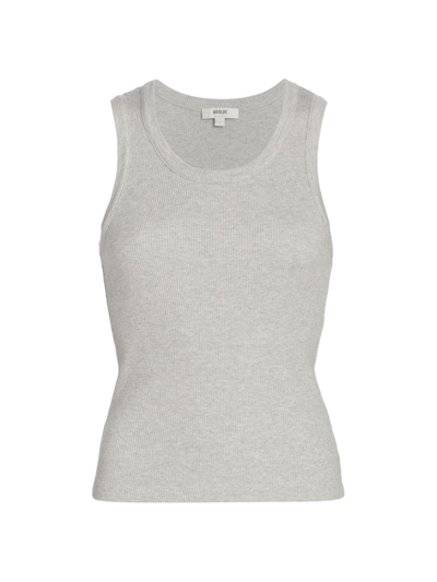 Agolde Women's Poppy Scoopneck Tank Top In Grey Heather