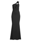 KATIE MAY WOMEN'S EDGY ASYMMETRICAL ONE-SHOULDER GOWN