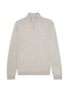 Reiss Blackhall Quarter-zip Sweater In Oatmeal