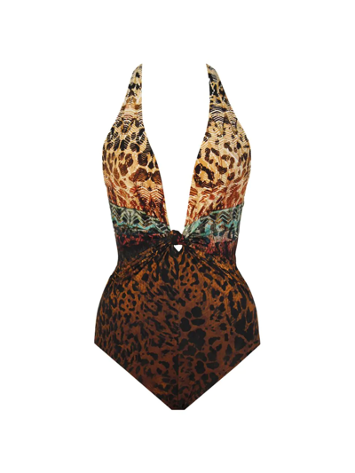 Amoressa By Miraclesuit Bengal Dream Halter One-piece In Amr