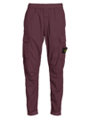 Stone Island Lightweight Cargo Pants In Dark Burgundy